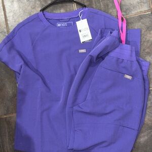 Figs Vibrant Purple Medical Scrub Set